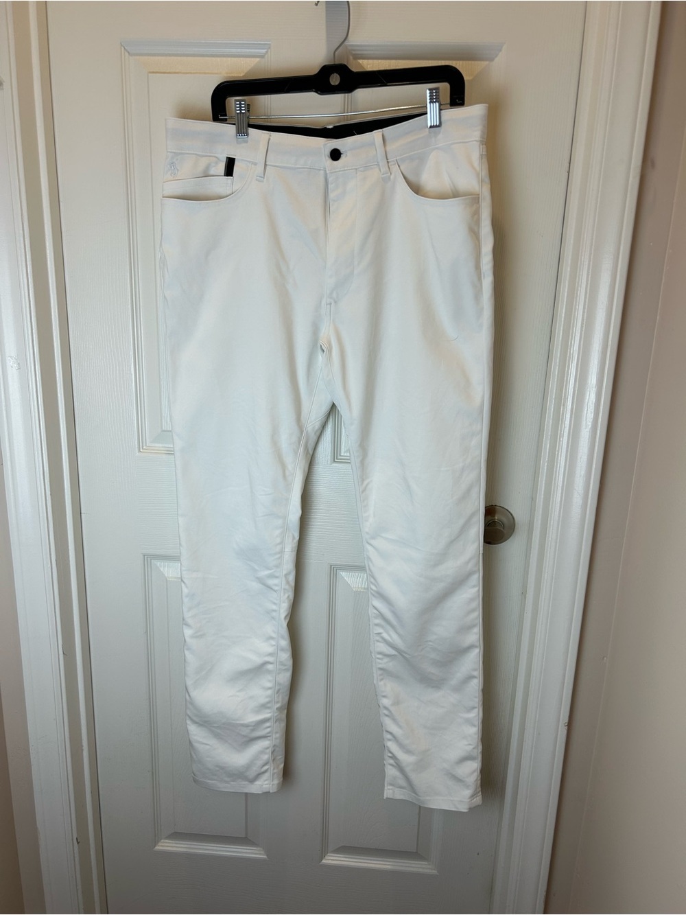 POLO RALPH LAUREN MENS WHITE PERFORMANCE PANTS 34x32